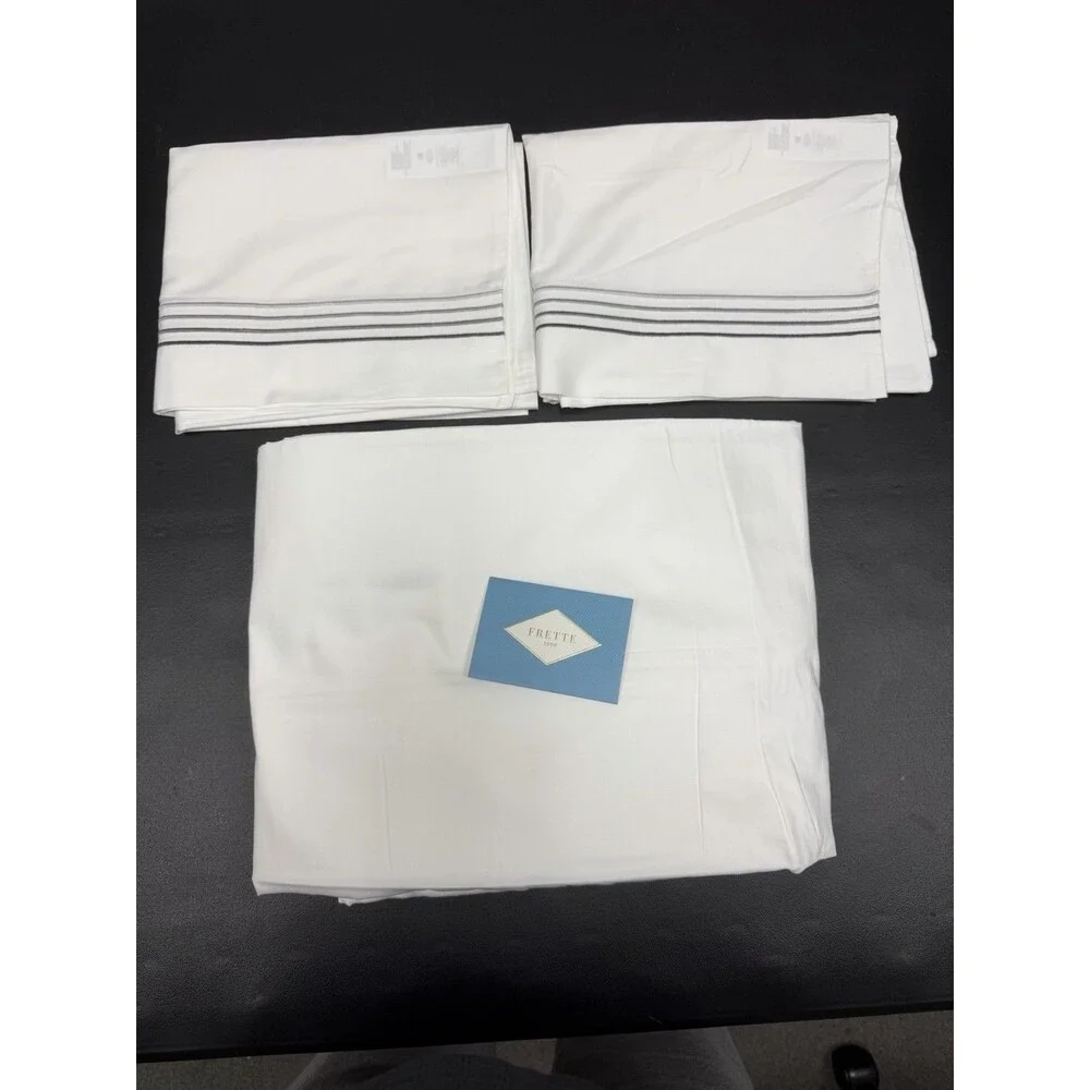 FRETTE Cruise QUEEN Flat Sheet +2 Standard Pillowcases